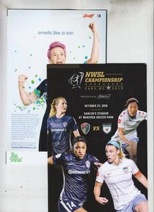 NWSL CHAMPIONSHIP MATCHDAY PROGRAM 2019 SAM MEWIS JESS MCDONALD JULIE ERTZ USWNT - Picture 1 of 1