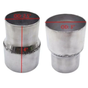 Reductor de tubo de admisión de intercooler turbo personalizado de aluminio recto de 2,5" a 3" - Imagen 1 de 8