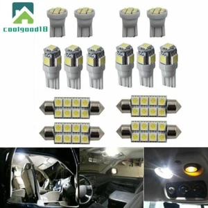 14x White LED light interior package kit Super Duty For 1999-2016 Ford F250 F350 - Picture 1 of 8