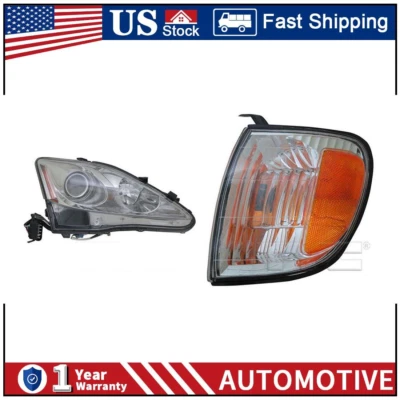 Conjunto de luz intermitente delantera izquierda derecha 2 para Toyota Tundra 2000-02 2003 2004 PA Foto 1 de 4