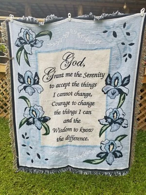 Manta Tapiz Oración Serenidad 48"x60" Foto 1 de 4