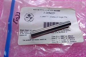 Meyer Gage 7.08MZP Plus Metric Z Gage Pin, 7.08mm *Made in USA* - Picture 1 of 1