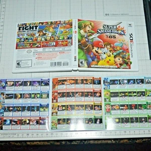 Super Smash Bros (Nintendo 3DS, 2014) - Game Case and Manual Only (NO GAME) - Picture 1 of 2