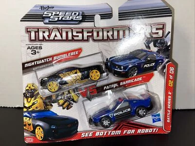 Hasbro Speed Stars Transformers Nightwatch Bumblebee Vs Patrol Decepticon 🚘 - Image 1 of 2