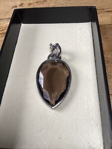 COLLECTABLE DESIGNER Dyrberg Kern CHUNKY PENDANT SIGNED CRYSTAL