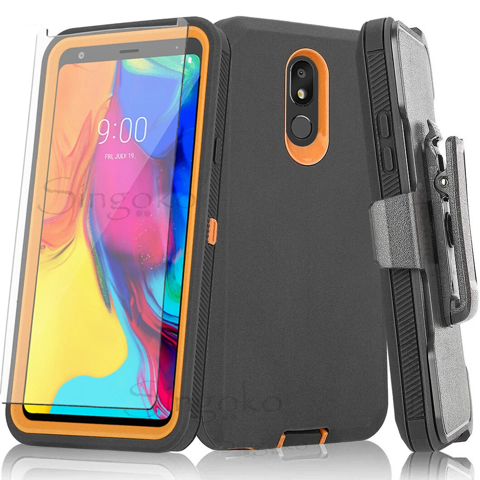 SHOCKPROOF ARMOR RUGGED Stand Clip Holster FULL BODY Case Cover SCREEN PROTECTOR - Image 1 of 4