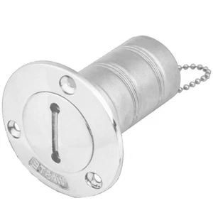 38mm Boat WASTEl Deck Filler Cap Fill Tank 1.5" Marine Grade 316 Stainless Steel - Picture 1 of 7