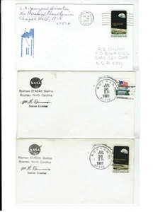 Apollo 11 July 1969 Space 3 Covers Space Tracking Station: NORTH CAROLINA !! - Picture 1 of 1