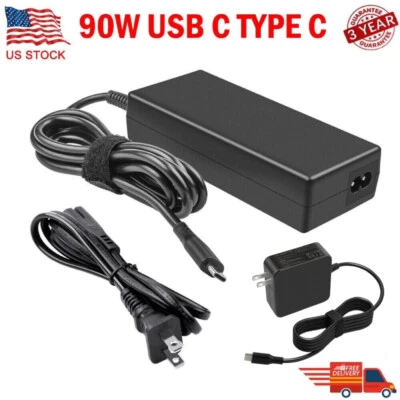 90W PD Type C USB-C Laptop Adapter Charger for Dell/HP/Lenovo/ASUS/Acer/Samsung - Image 1 of 4