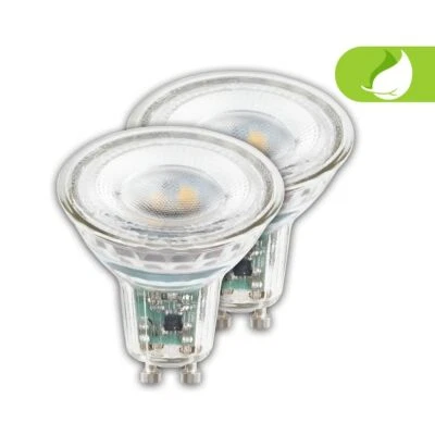 2 x LED Leuchtmittel GU10 EEK A Lampe 2,5W Glas 450Im Warmweiß Effizienzklasse A - Bild 1 von 4