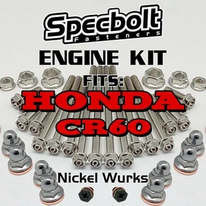 Kit de pernos de motor CR60 para Honda CR 60 Specbolt níquel Wurks con aspecto Ti titanio - Imagen 1 de 10
