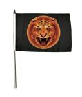 Stockflagge Fahne Flagge Feuer Tiger Kopf 30 x 45 cm