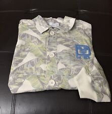 Disney Spirit Jersey Tropical Button Up Linen Shirt XL Long Sleeve Streetwear