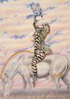 1992 OLIVIA De BERARDINIS - Vintage Art-Work Trading Card - Zebra Lady  #11