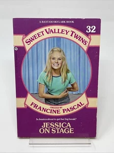 Vintage Sweet Valley Twins 80's 90's Francine Pascal, Jessica on Stage #32 - Imagen 1 de 2