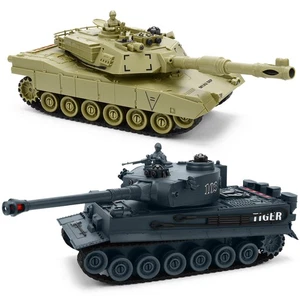 RC Battle Tank Set 1/28 Remote Control Tank Infrared Shoot Army Tank Toy for Kid - Picture 1 of 6
