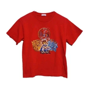 Vintage Kids/Youth Yu-Gi-Oh ! T-Shirt  Red used 1996 Used As-Is  - Picture 1 of 9