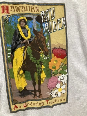 Vintage HAWAIIAN PA’U RIDER 2XL; Unisex T Shirt; PreOwned And In Excellent Cond - Image 1 of 4