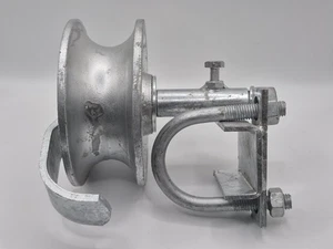 5" Steel Pipe Track Roller Galvanized for 1 5/8" Pipe Track (Pack of 1) - Picture 1 of 5
