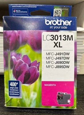 Cartucho de tinta magenta de alto rendimiento Brother LC3013M nuevo - caducidad 06/2026 y 02/2027 Foto 1 de 2