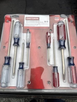 Sears Craftsman USA Nos 8pc Screwdriver Set 47136 Phillips Flat WF - Image 1 of 4