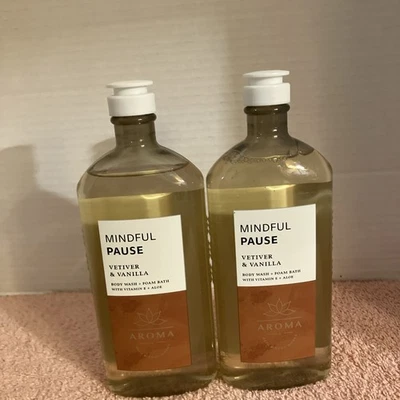 Bath & Body Works Lot of2Vetiver Vanilla Body Wash Foam Bath 10 Oz Bottles - Image 1 of 4