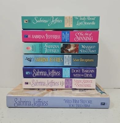 Sabrina Jeffries Lot of 7 Books, Mixed Series, Historical Romance, 6 PB & 1 HB - Imagem 1 de 4