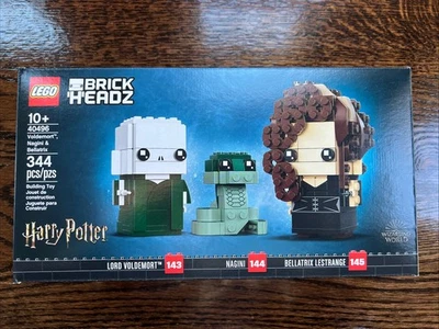 LEGO BrickHeadz Harry Potter Voldemort, Nagini & Bellatrix 40496 Retired New - Image 1 of 4