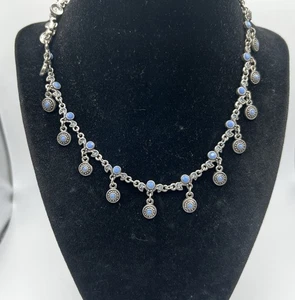 Collar Boho Tono Plata Diseños Premier Firmado - Imagen 1 de 3