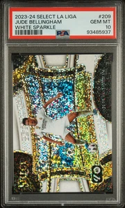 2023-24 Panini Select La Liga Jude Bellingham White Sparkle #209 PSA 10 - Picture 1 of 2