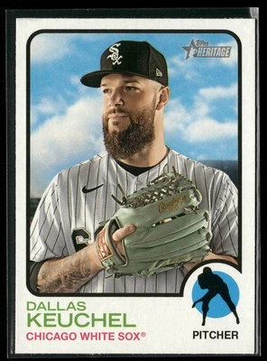 2022 Topps Heritage #133 Dallas Keuchel - Image 1 of 2
