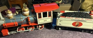 Bachmann Emmett Kelly treno scala G #49 motore locomotiva a vapore + tender car - Foto 1 di 8