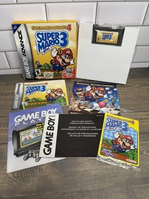 Super Mario Advance 4 Super Mario Bros 3 (GBA) Auténtico En Caja con Tarjetas Selladas Foto 1 de 4