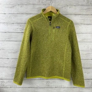 Patagonia Better Sweater 1/4 Zip Fleece Kids Youth 2XL greenish yellow XXL - Picture 1 of 13