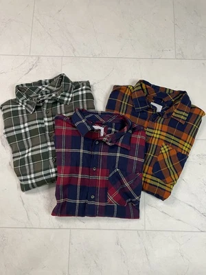 Cloudveil Mens Multicolor Button Up Flannel Shirt Size Large Lot Of 3 EUC  - Image 1 of 4