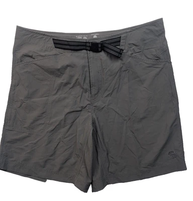 Mountain Hardwear Hombres XL Pantalones Cortos Largo Gris Nylon Cinturón Foto 1 de 4