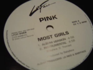 PINK MOST GIRLS 12"  2000 DJ PROMO NEW - Picture 1 of 1