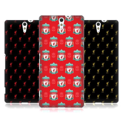 LIVERPOOL FC LFC CREST & LIVER BIRD PATTERNS HARD BACK CASE FOR SONY PHONES 2 - Image 1 of 4