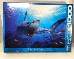 Eurographics 1000-Piece Jigsaw Puzzle Hungry Shark New Sealed - Picture 1 of 4