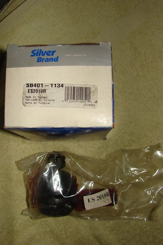 Extremo de varilla de amarre de dirección marca plateada es2010r Foto 1 de 1