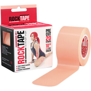 RockTape Standard 10" Precut Kinesiology Tape - 20 Strips