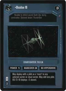 Obsidian 10 (Estrella de la Muerte II) | Descifrador Star Wars CCG | Casi nuevo/LP - Imagen 1 de 1