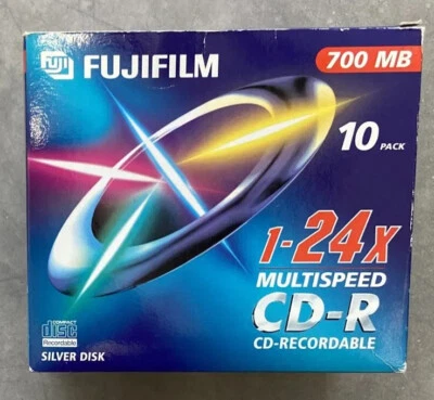 7x Fujifilm CD-R 700 MB 1-24x Silver Disk Rohlinge - Neu & OVP - Bild 1 von 4