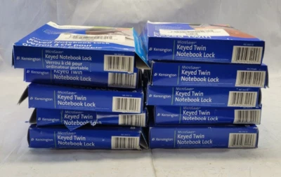 USED Lot of 10 Kensington MicroSaver Keyed Twin Notebook Lock - OPEN BOX! - Image 1 of 4