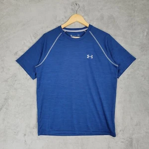 Camisa Under Armour Adulto Mediano Azul Heat Gear Mangas Cortas Ropa Activa - Imagen 1 de 7