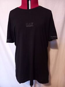 EA7 Armani Black T-shirt Good Clean Condition From A Smoke-free Home