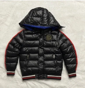 Diesel Duck Down Full Zip Puffer Winter Jacket Boys Size 8 Black - Picture 1 of 9