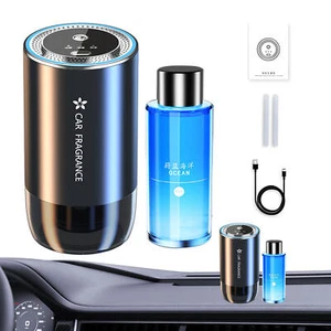 Car Cup Holder Diffuser USB Rechargeable Perfume Air Freshener Fragrance Oil - Picture 1 of 17