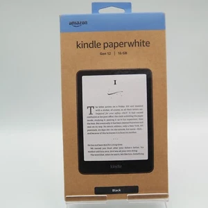 Black Amazon Kindle Paperwhite 12th Generation 7 inch 16 GB - Picture 1 of 5