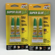 The Original Super Glue Gel - 2 Pack cures quickly, instantly bonds fast drying.